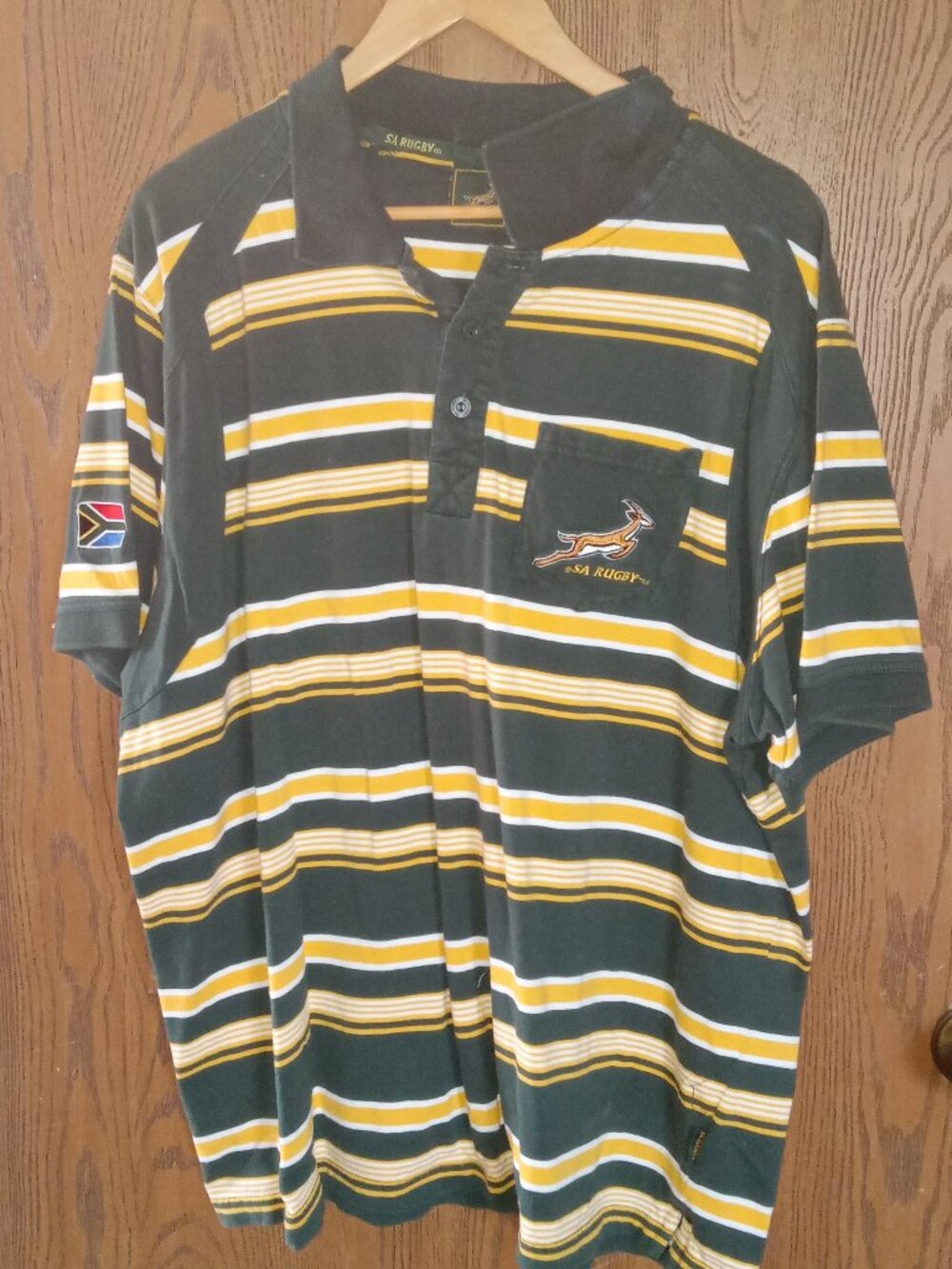 Vintage South Africa Springboks Rugby Polo Shirt Jersey